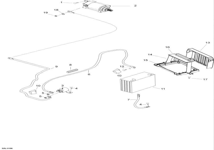 Snowmobile   - Battery   / Battery And Electric Starter