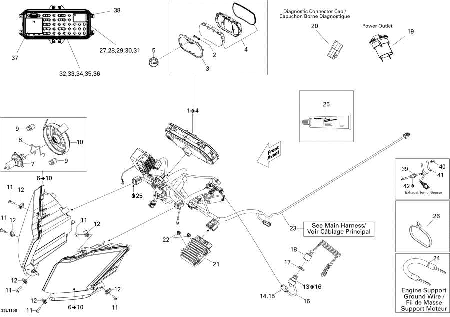 Snow mobile Lynx  -  System