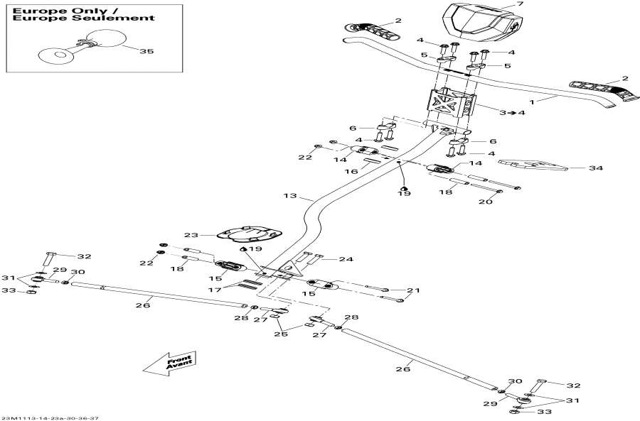 Snowmobile   - Steering -  