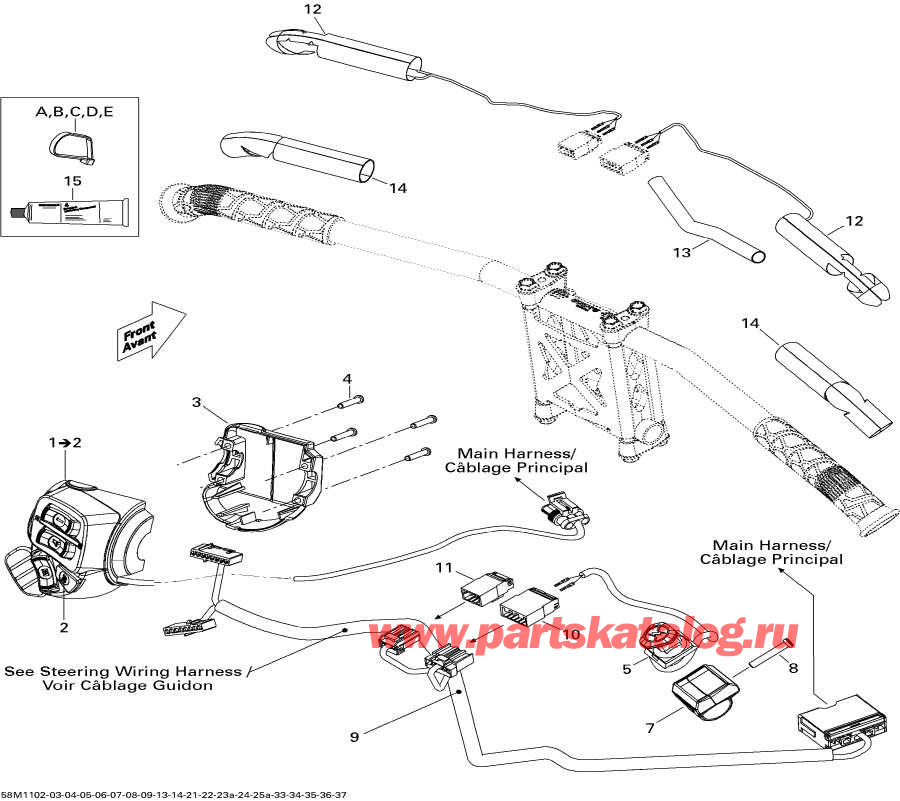 Snowmobile   -  ,   / Electrical Accessories, Steering