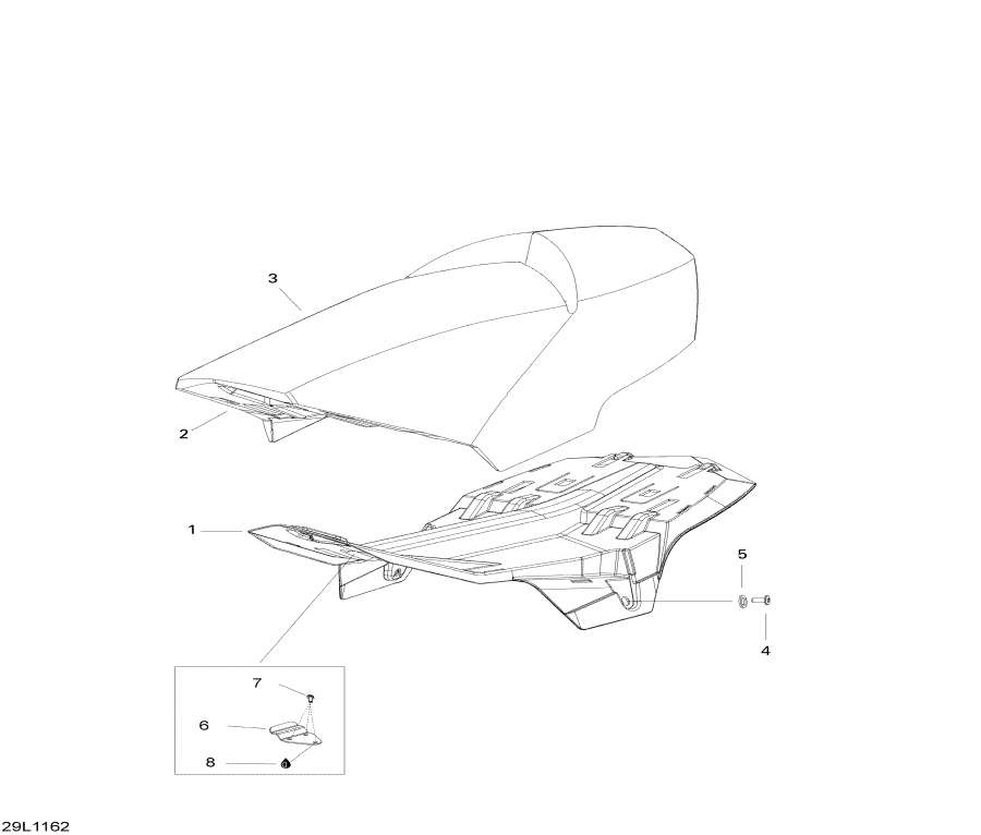 Snow mobile Lynx  - Seat / 