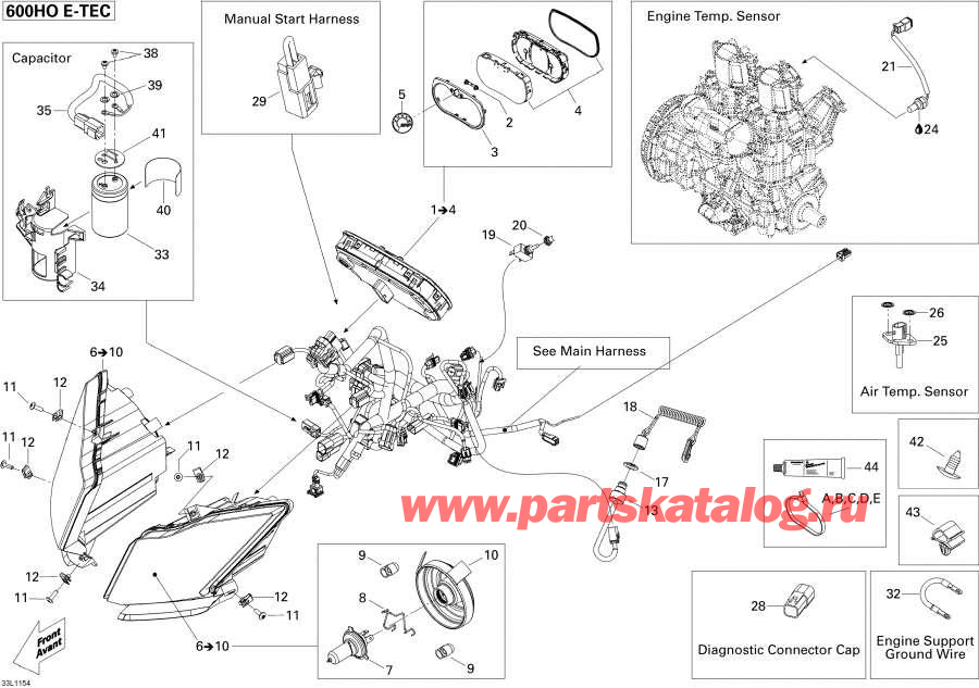  Lynx  - Electrical System 600 Ho Etec