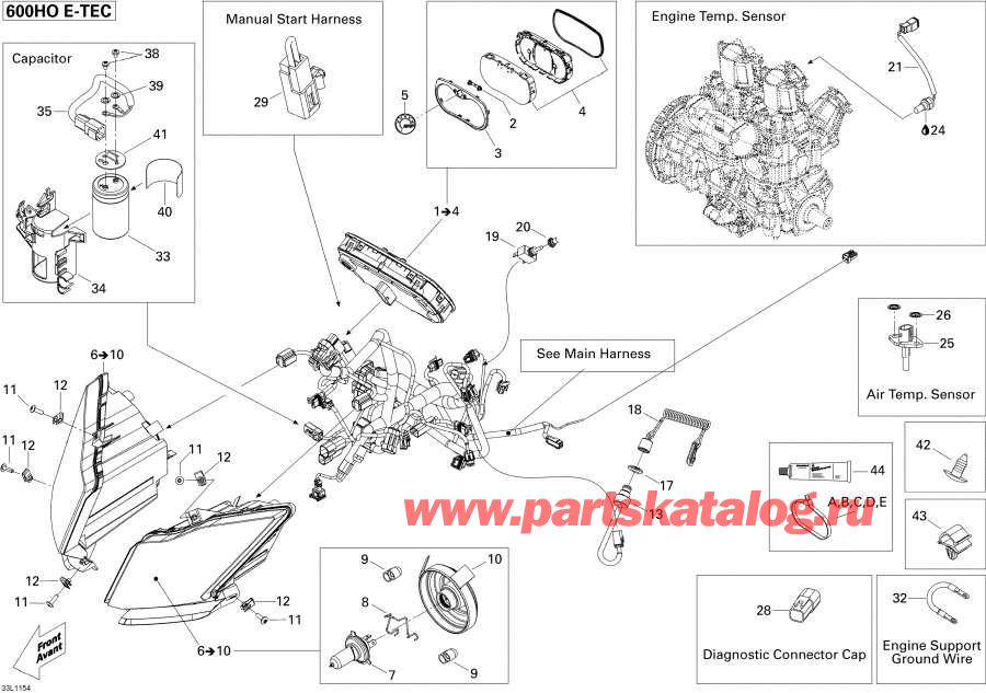 Snowmobile   - Electrical System 600 Ho Etec