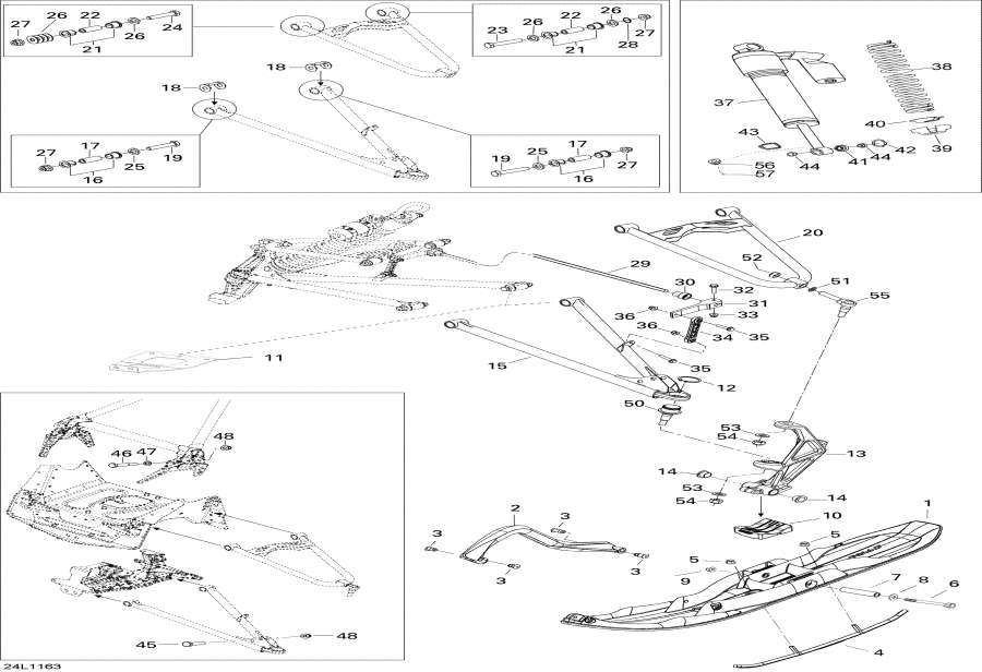 Snow mobile lynx  -     / Front Suspension And Ski