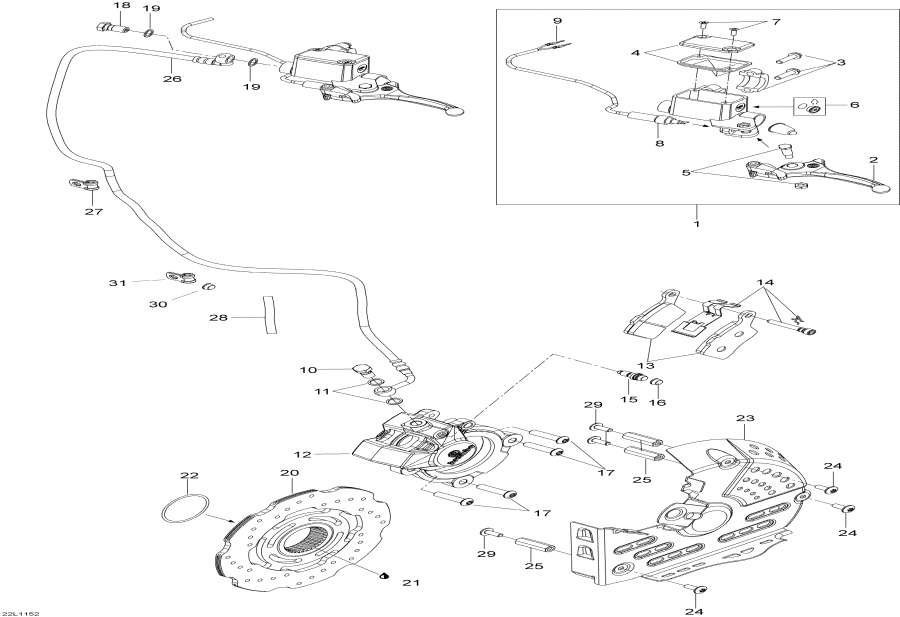 Snow mobile Lynx  - Hydraulic  / Hydraulic Brake