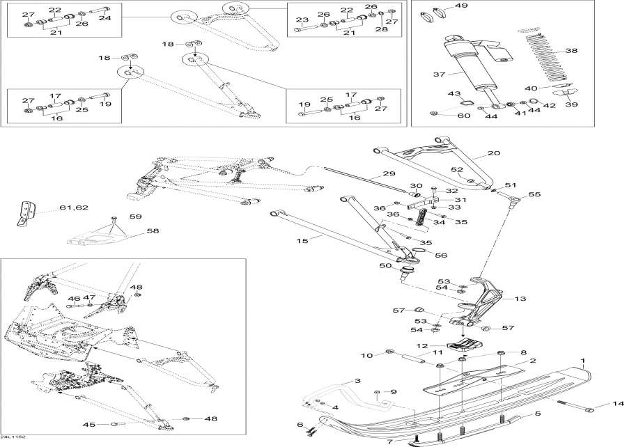 ��������� lynx  - Front Suspension And Ski / �������� �������� � ����