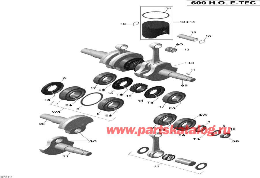  lynx  - Crankshaft And Pistons -   