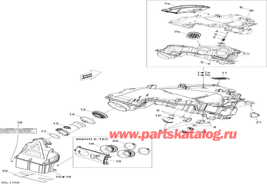 Snowmobiles lynx  - Air Intake System - Air   System