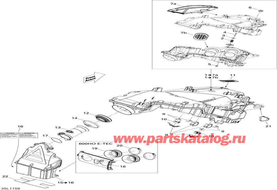 Snowmobile   - Air Intake System