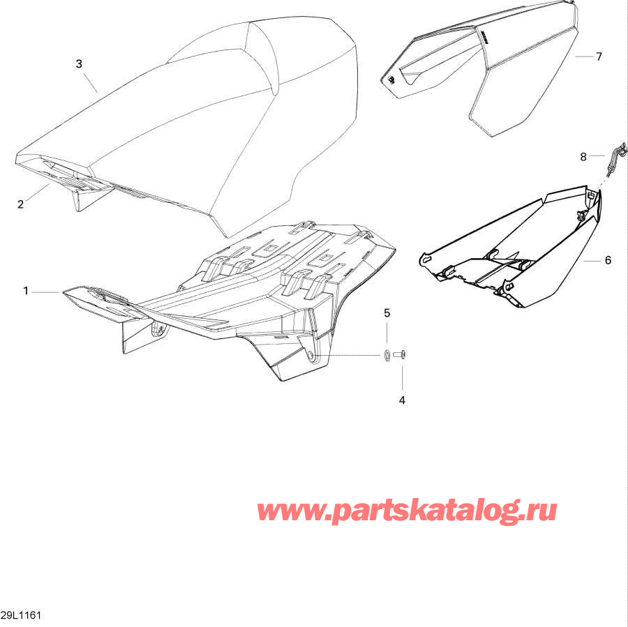 Snowmobiles lynx  - Seat