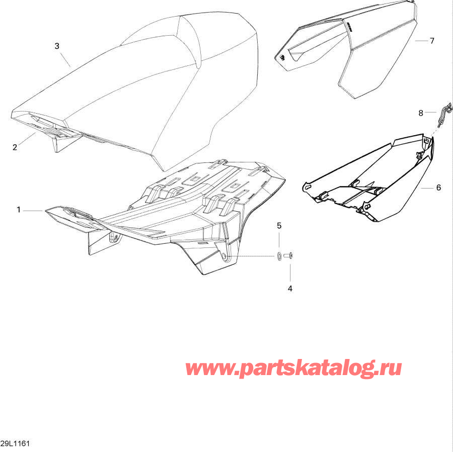 Snowmobile lynx  -  - Seat