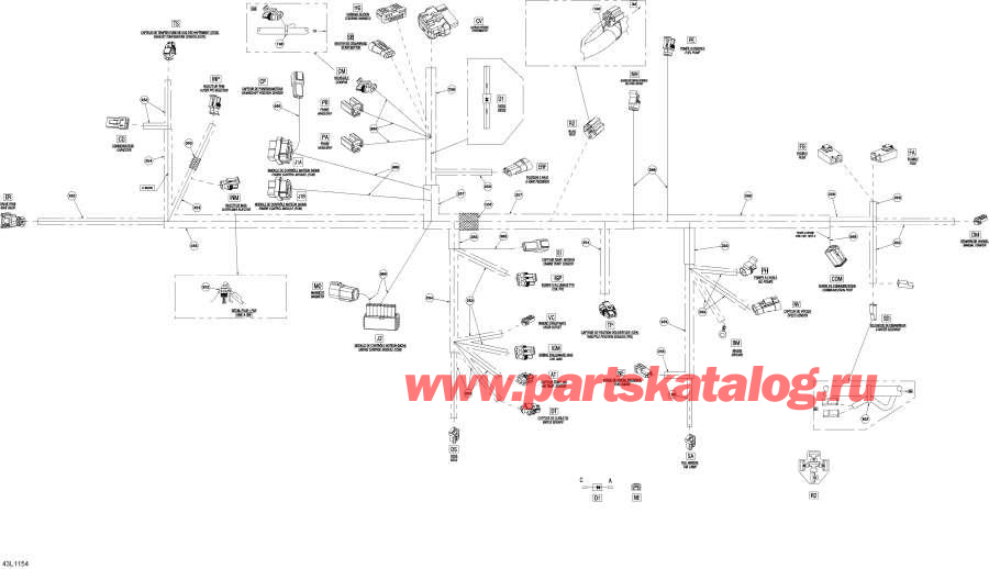  Lynx  - Electrical Harness 600hoetec /  -   600hoetec