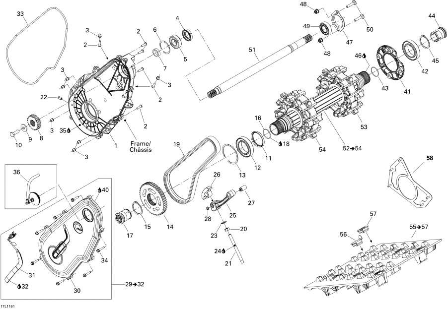 Snowmobile Lynx  - Drive System