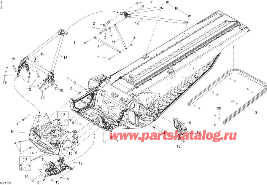Snowmobile lynx  - Frame And Components -   Components