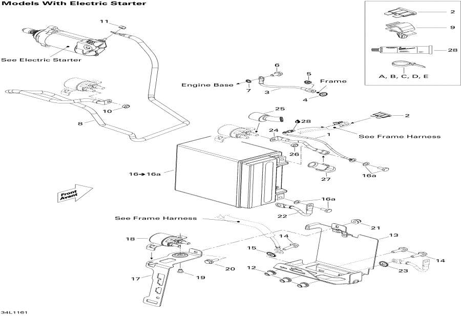 Snow mobile lynx  - Battery And Starter / Battery  