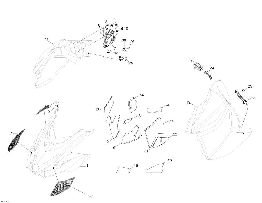 Snowmobiles Lynx  - Hood - Hood