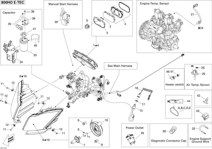 Snow mobile Lynx  - Electrical System / ��������� System