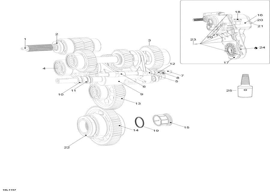 Snowmobile lynx  -  - Transmission