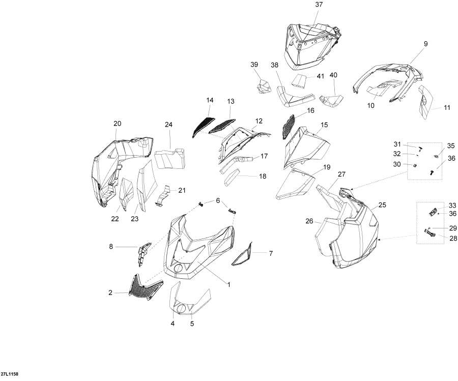 Snowmobiles   - Hood / Hood