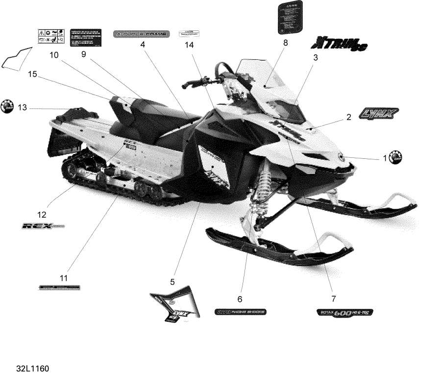 Snow mobile   - ,Decals