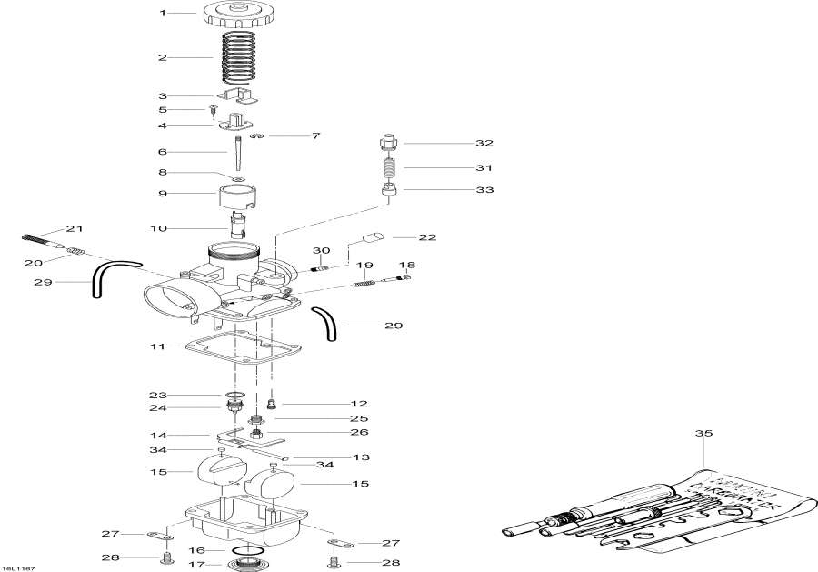 Snowmobiles lynx  - Carburetor / 