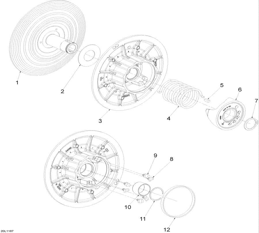 Snowmobile Lynx  - Driven Pulley -  