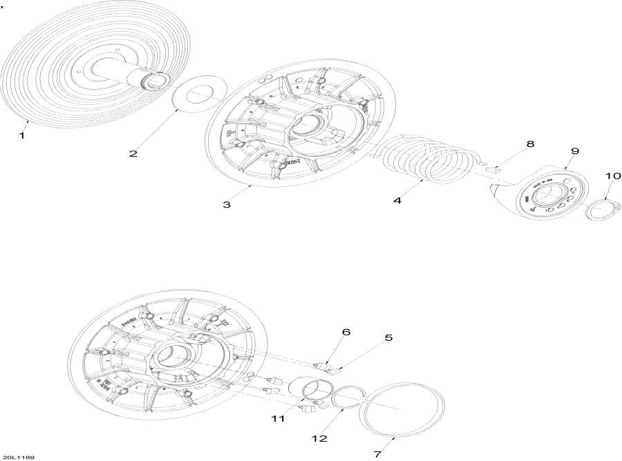 Snowmobiles lynx  - Driven Pulley