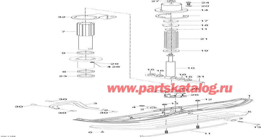 Snowmobile   - Front Suspension And Ski -    