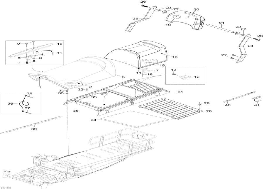 Snow mobile   -  - Seat