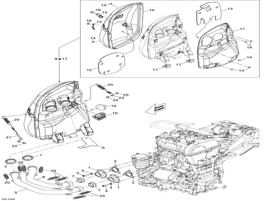 Snow mobile lynx  -   / Exhaust System