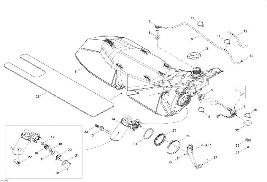 Snow mobile lynx  - Fuel System /  