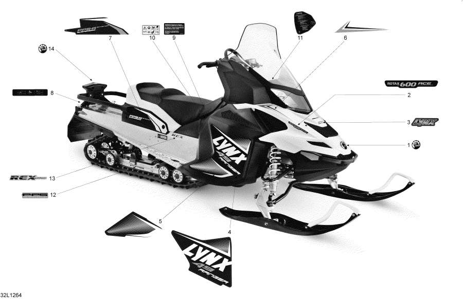 Snowmobile   - Decals - 