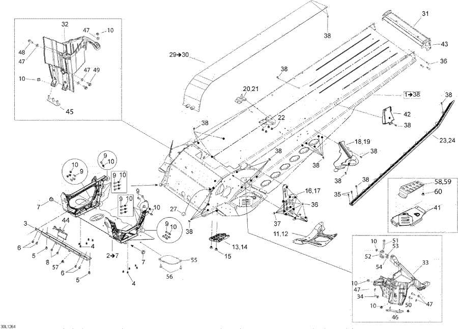 Snow mobile Lynx  -  - Frame