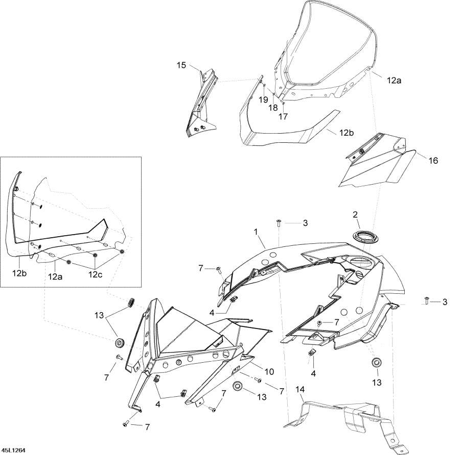 Snowmobiles   -    Console - Windshield And Console