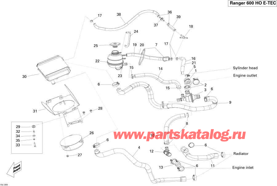 Snowmobile   -  System / Cooling System
