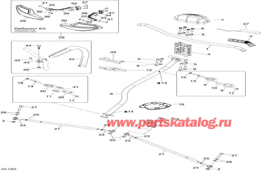 Snowmobile Lynx  - Steering System -   System