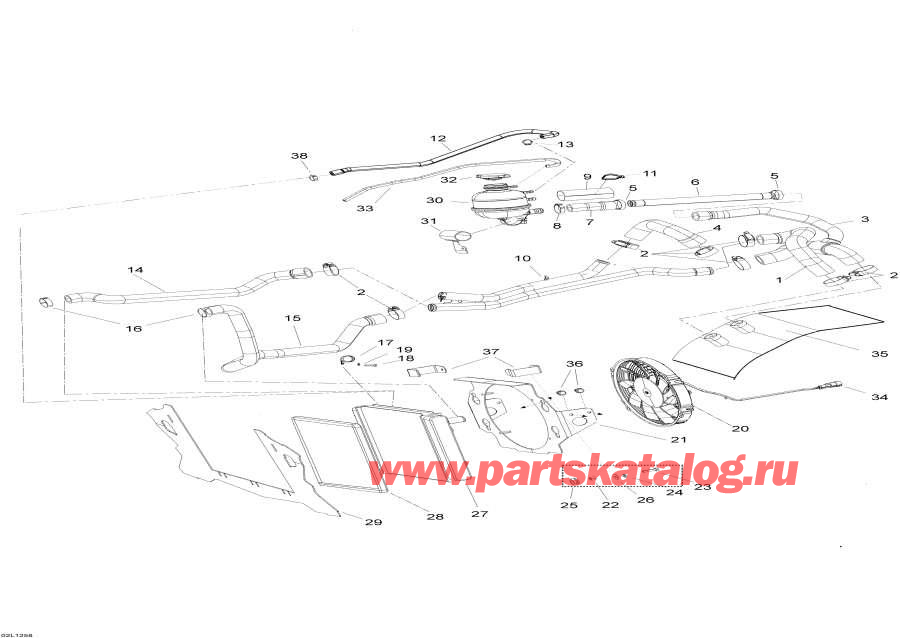 Snowmobiles lynx  - Cooling System /  System