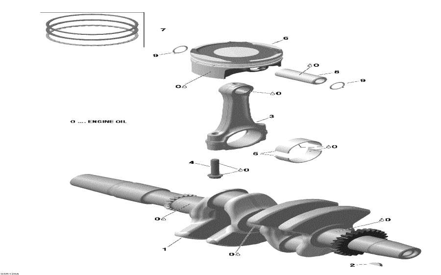 Snow mobile   - Crankshaft, Pistons And Balance Shaft - ,   Balance 