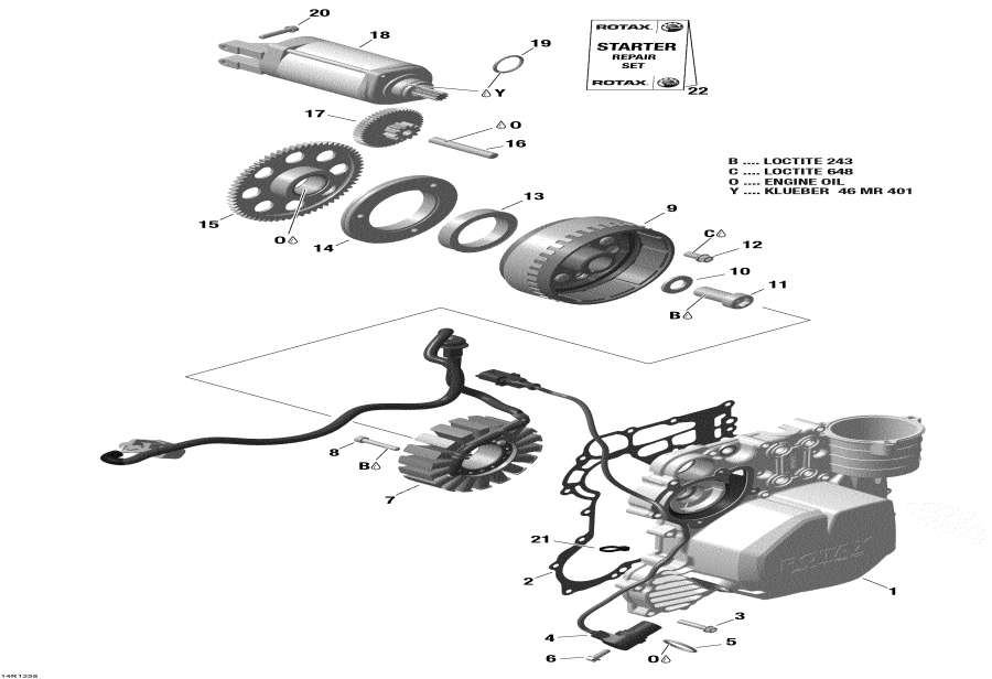 Snowmobiles lynx  - Magneto And Electric Starter - ������� � ��������������