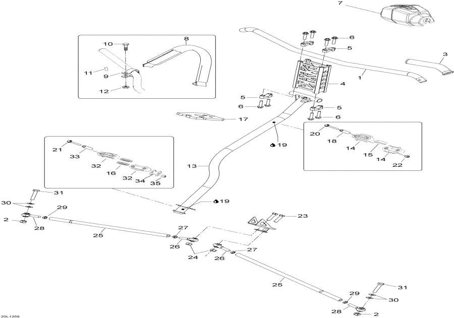 Snowmobiles Lynx  -   System - Steering System