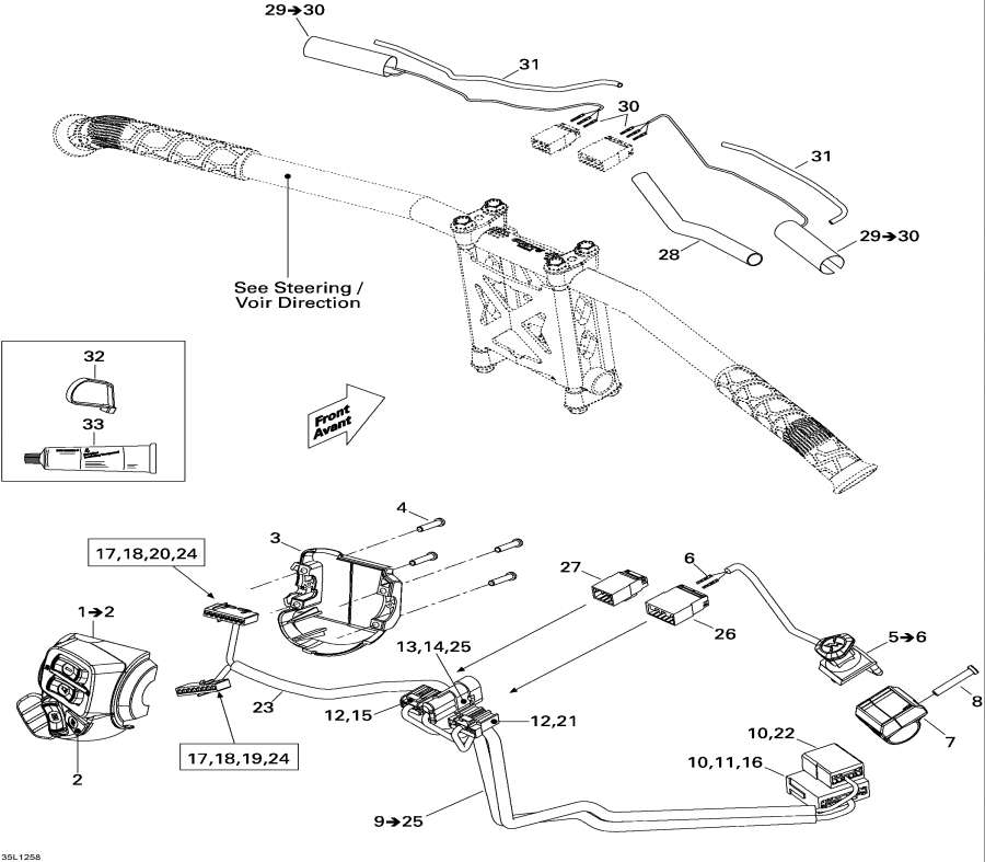  lynx  - Steering Wiring Harness -   Wi  