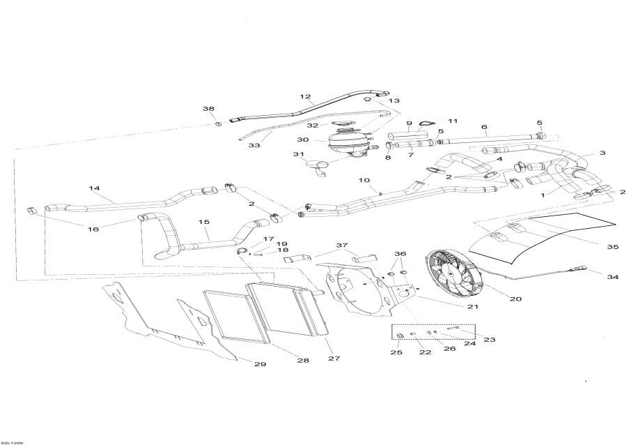 Snowmobiles Lynx  - Cooling System