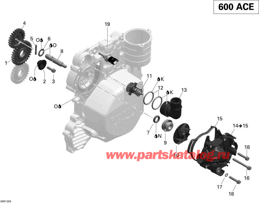 Snowmobile   - Engine Cooling /  