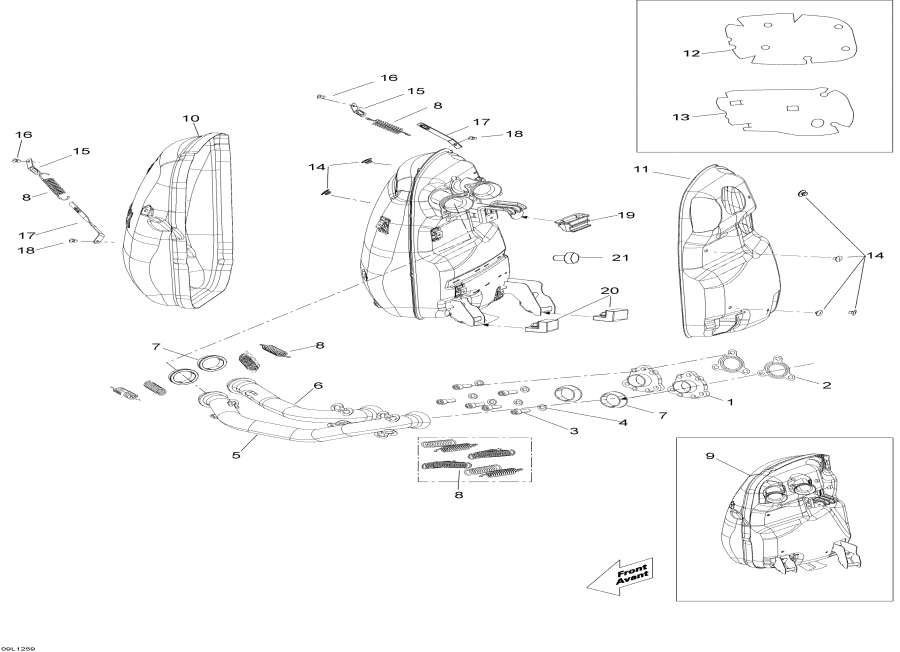 Snowmobile   - Exhaust System