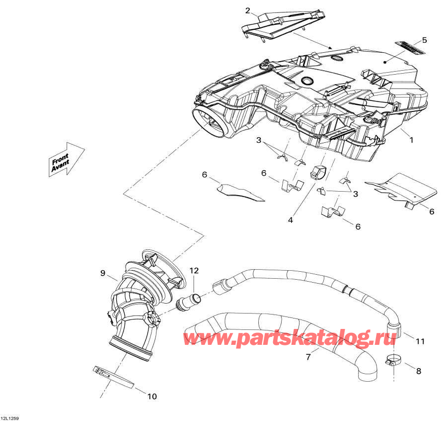 Snow mobile Lynx  - Air Intake System