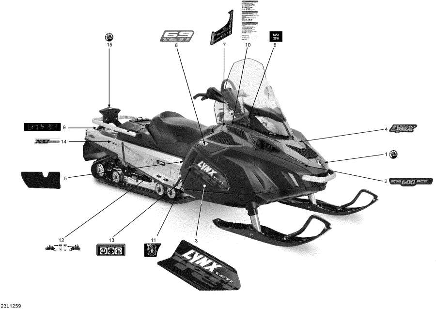 Snow mobile   - Decals / 