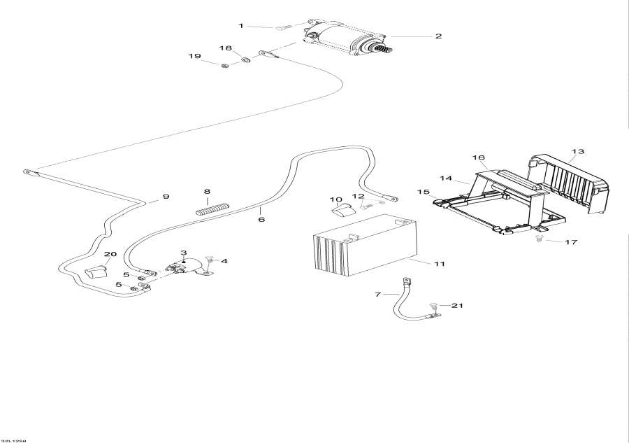  Lynx  - Electric Starter And Battery,  Battery