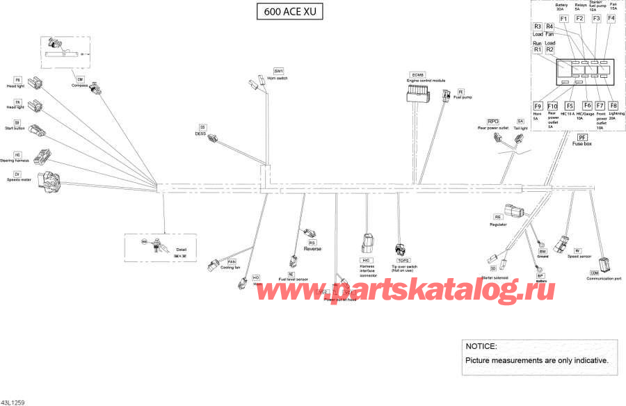 Snowmobile Lynx  - Electrical Harness