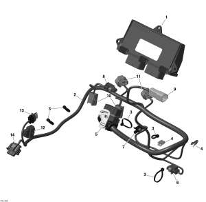 10-     Electronic Module (10- Engine Harness And Electronic Module)