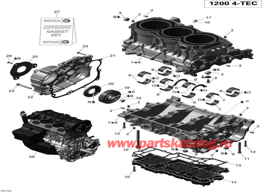 Snowmobile Lynx  - Engine Block -  Block